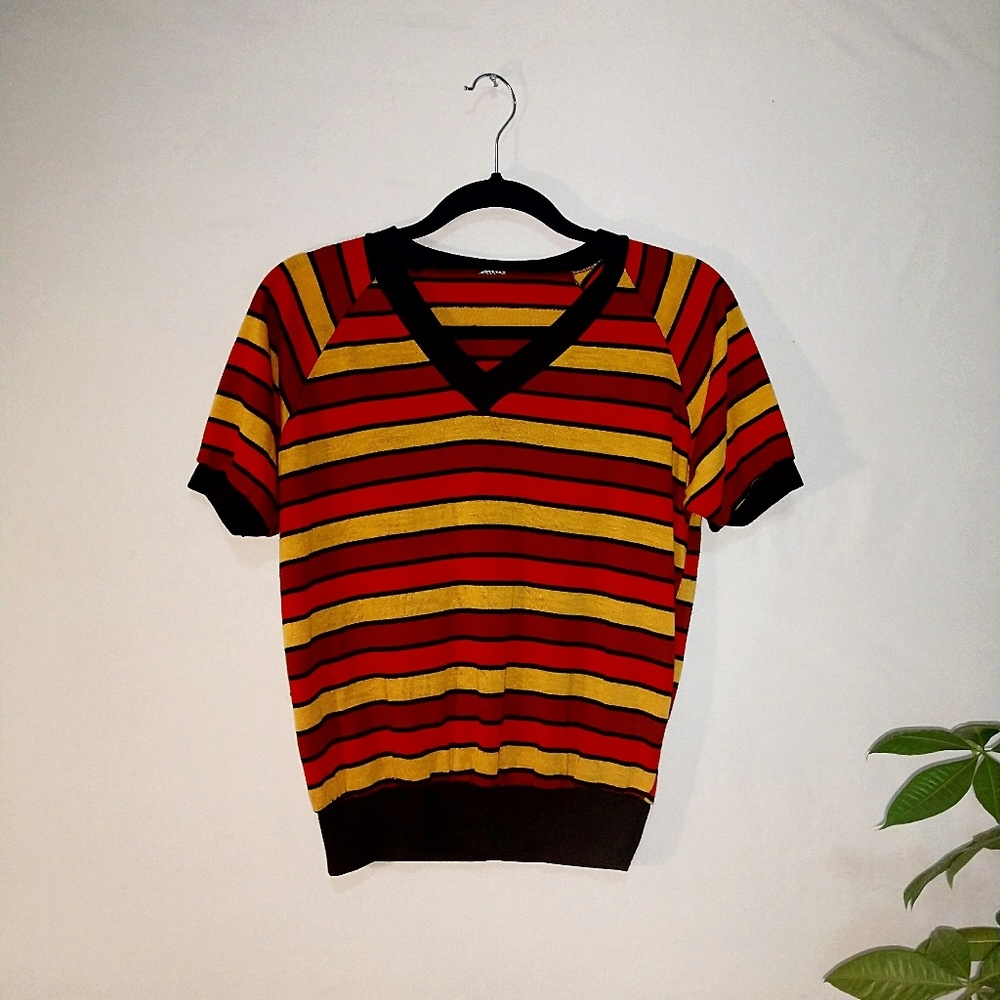Vintage striped short sleeve